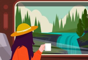 hand drawn train travel illustration 23 2150464542